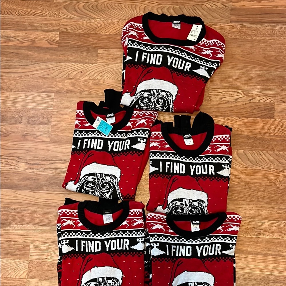 Star Wars Red and Black Pajama Tops Bold Graphic Design